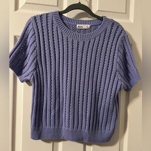 Elodie Lavender Cropped Sweater